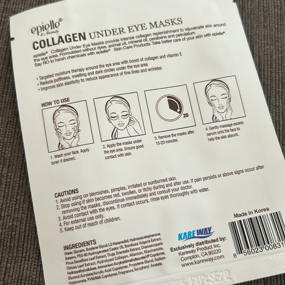 Face Mask and Collagen under Eye Mask Bundle NEW - Picture 5 of 5